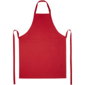 Andrea schort van 240 g/m² met verstelbare nekband - Rood